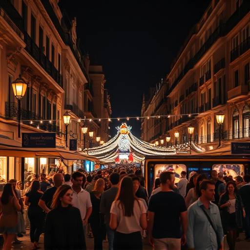 Cobertura del evento cultural 'Noche en Blanco' en Madrid